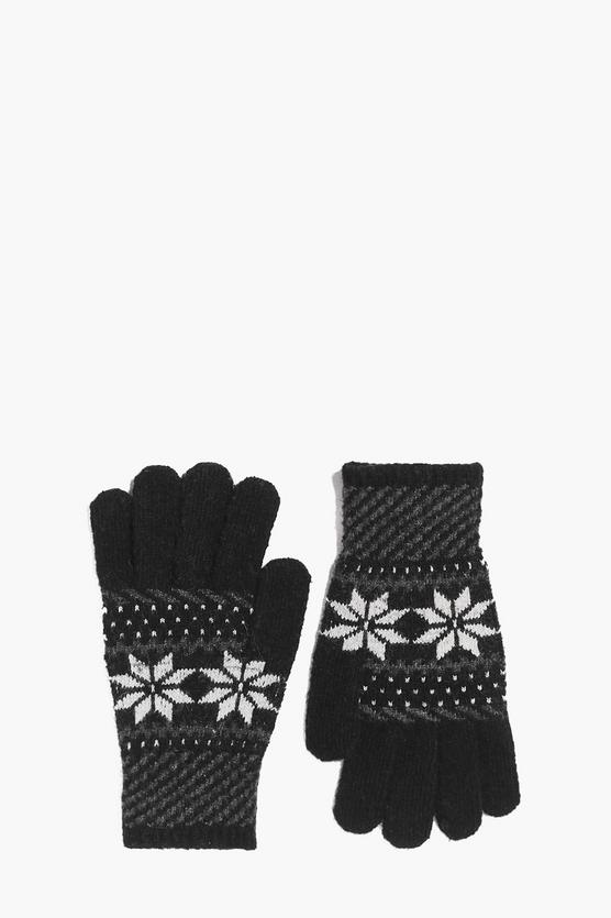 Snowflake Fairisle Gloves